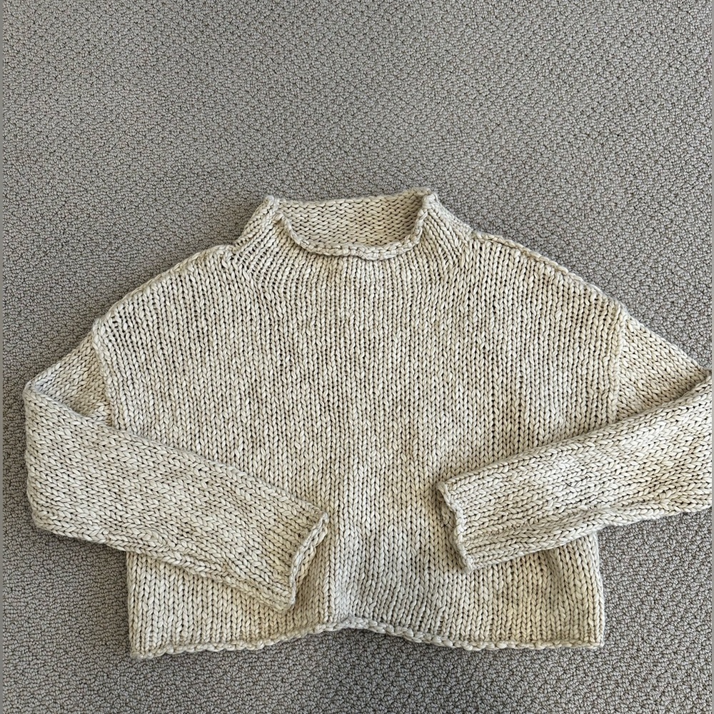 Free People Opal Rollneck Knit Sweater M - Picture 4 of 6